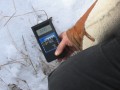 Muslyumova, Russia:  Measuring radioactivity